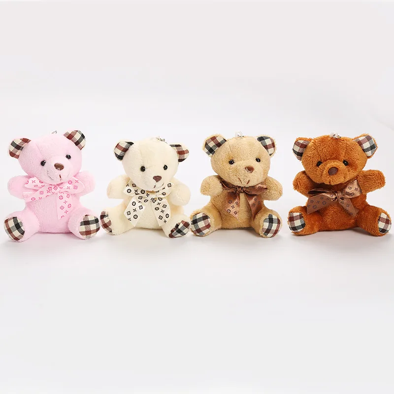 10 см милый брелок плюшевый маленький мишка плюшевые игрушки мягкие мишки детские