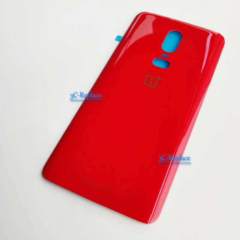 6,3 дюймов черный/белый/красный для OnePlus One Plus 6 A6000 A6003 задняя Батарея крышка дверца батарейного Корпус чехол сзади Стекло запчасти