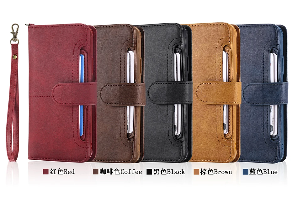 Для iPhone X Case кожи 2 в 1 Магнитная Съемная откидная крышка для iPhone 6 S Plus, 8, 7 Plus, 6, 6 S Чехол кошелек Coque B129