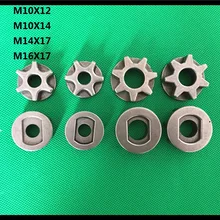 Цепная пила, зубчатая гайка, Звездочка для 100#115#125#150# Bosch, замена для угловых шлифовальных машин, звездочка, кронштейн для пилы, адаптер звездочка