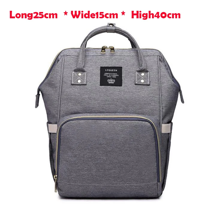 Dark grey Детские сумки для мама мамочка сумка для подгузников для беременных Большая вместительная сумка для ухода за ребенком водонепроницаемый рюкзак дизайнерская коляска Mochila MamaeH1000 - Цвет: Dark grey