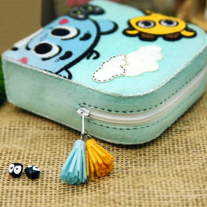 Фетровый Кошелек для монет сделай сам милый детский мультяшный кошелек кавайная