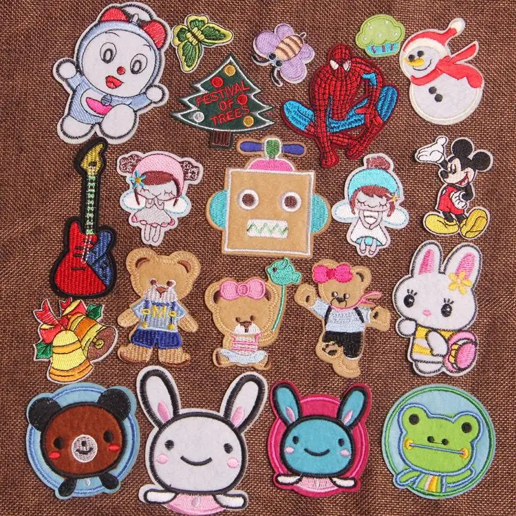 20 штук Mix Мультфильм костюмы Декоративные Пользовательские аппликация вышивка