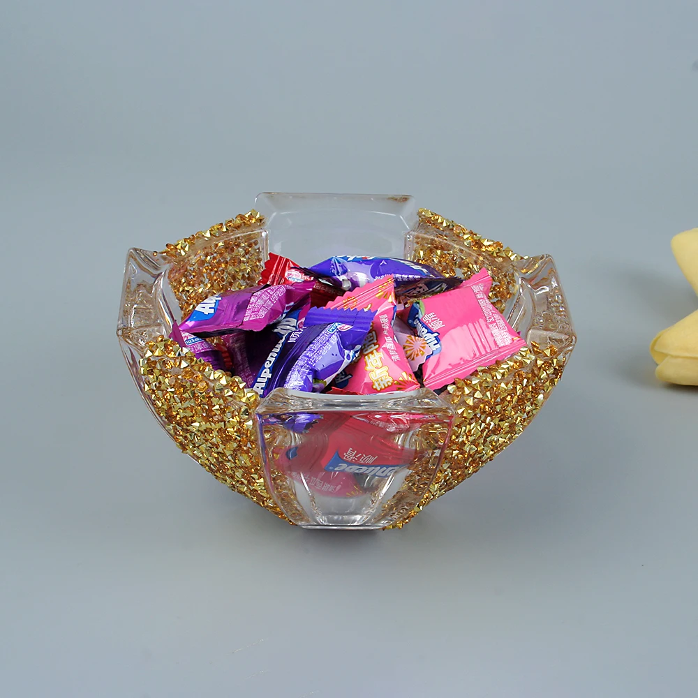 Декоративные стеклянные чаши держатель для фруктов украшения прозрачные