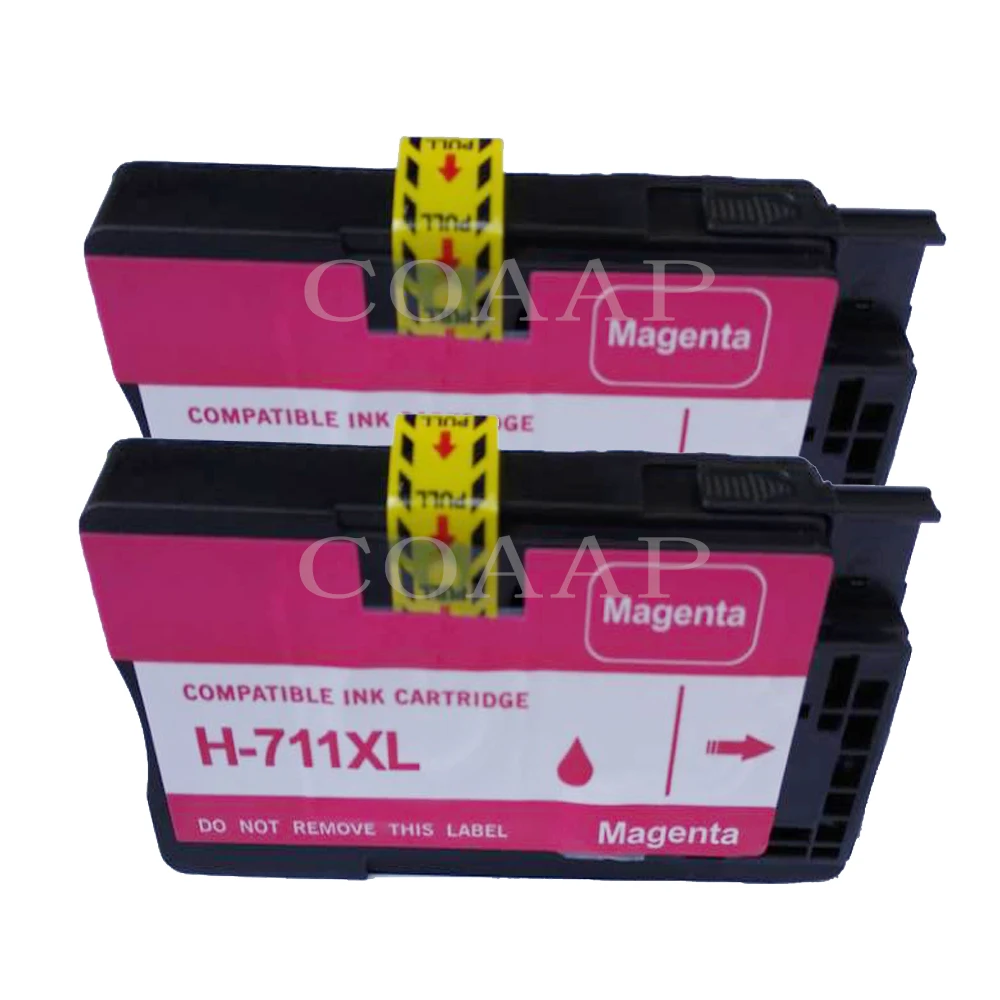 2 шт. Совместимость hp 711 CZ131A пурпурный сменный чернильный картридж для XL DesignJet T520