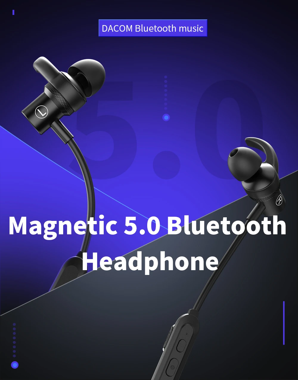 DACOM L15 Bluetooth наушники Беспроводная Спортивная гарнитура IPX5 водонепроницаемые Bluetooth наушники Встроенный микрофон для iPhone samsung