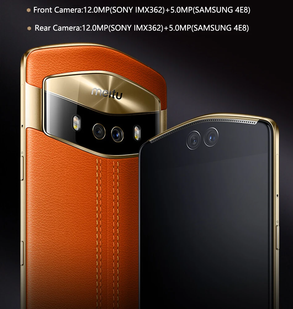 Meitu V6 мобильного телефона 6 ГБ Оперативная память 128 Гб Встроенная память Deca Core, размер экрана 5,5 inch двойной передние и задние Камера 12.0MP+ 5.0MP 4G Камера чехол для телефона