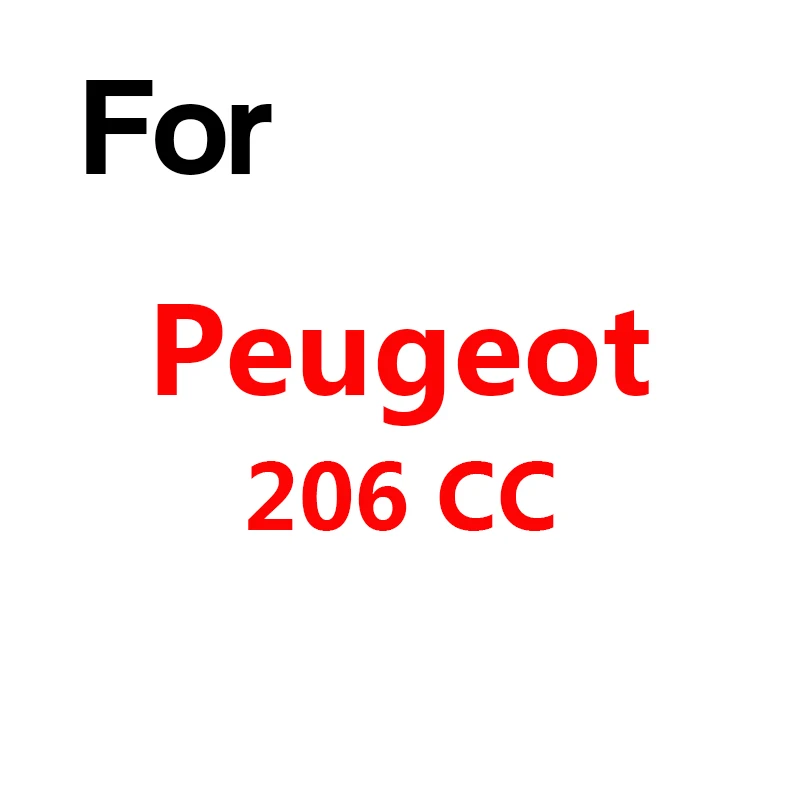 For Peugeot 206 CC Buildreamen2 крышка автомобиля наружное ВС Дождь Снег нуля пыли авто чехол для peugeot 206 207 208 807, эксперт партнер - Название цвета: For Peugeot 206 CC
