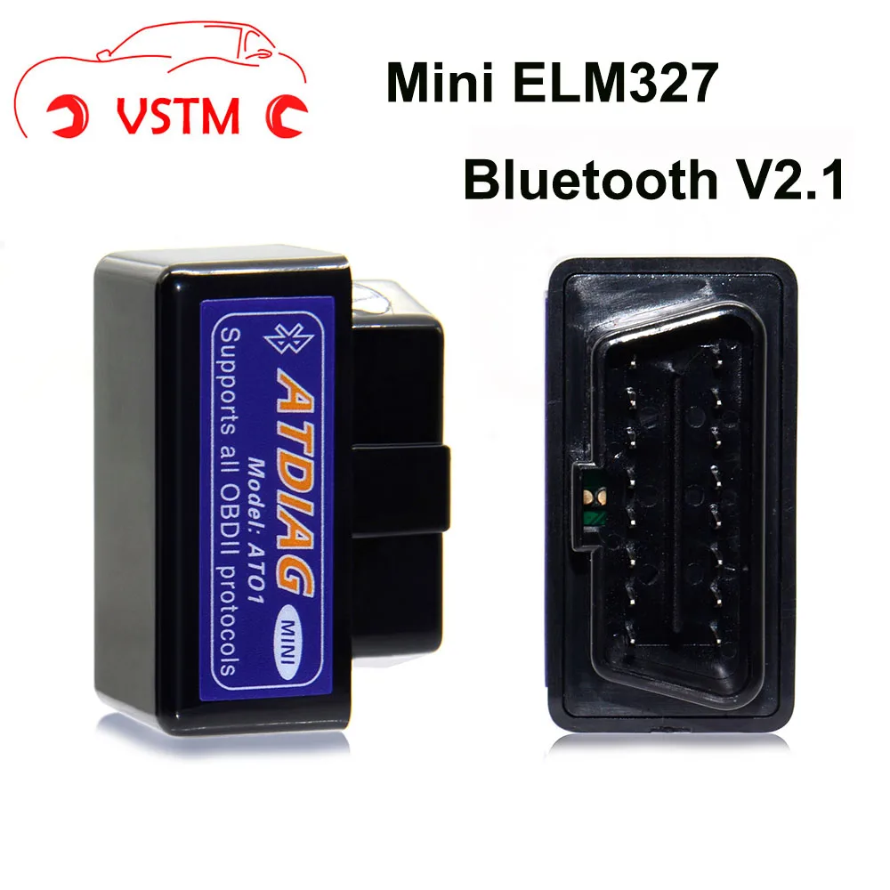 Автомобильный сканер VSTM mini ELM327 Bluetooth OBD2 V2.1 OBDII 2 ELM 327 Тестер OBD диагностический