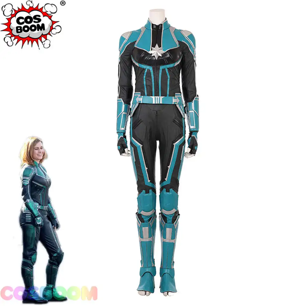 COSBOOM Марвел Капитан Костюм Фильм Carol Danvers костюм для взрослых женщин на Хеллоуин