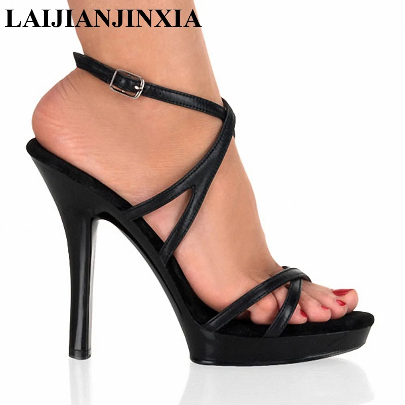 LAIJIANJINXIA Dancer Shoes 13 CM High-heeled Shoes Night Club Pole Dancing Shoes Sexy Dance Shoes Thin Heels Sandals N-024