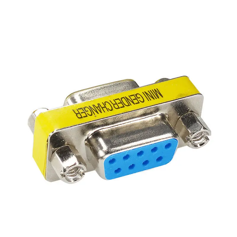 DB9 9 контактный Женский конвертер для смены пола ПК Удлинительный адаптер RS232 |