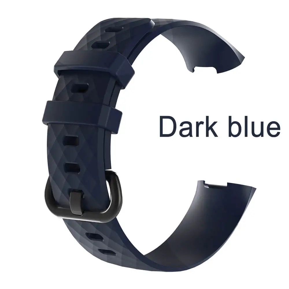 dark blue Одноцветные Смарт-часы-браслет для Fitbit Charge 3, спортивный ремешок, Сменные аксессуары для Fitbit Band Correa для Fitbit Charge 3 - Цвет: dark blue
