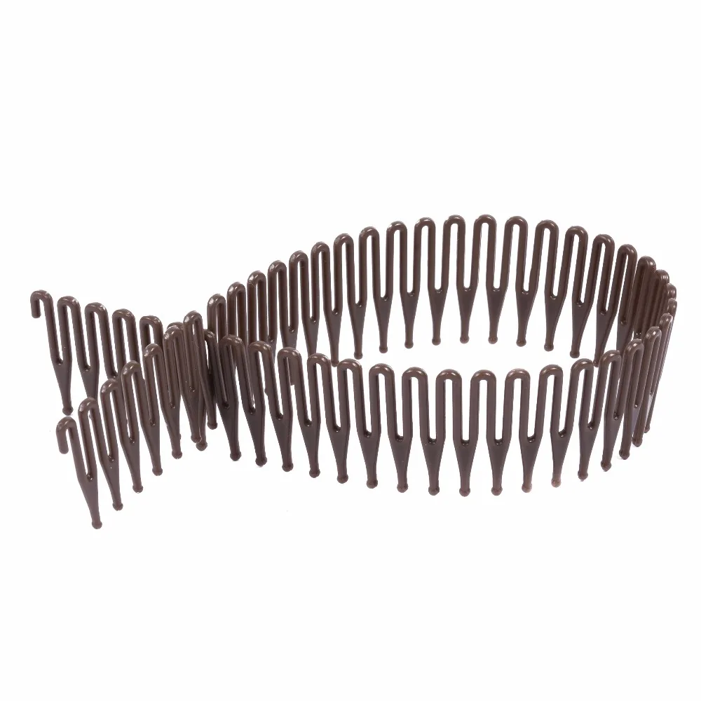 12 PCS-PVC короткая Расческа с украшением в виде крыльев парик клип оснастки для парика/волосы утка/наращивание волос/кружева бесклеевой парик-можно разрезать на части