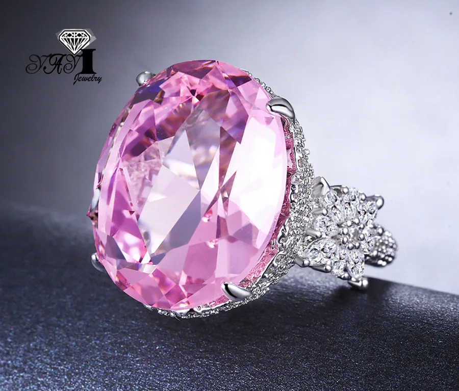 Женское кольцо из серебра 925 пробы, с фианитом AliExpress