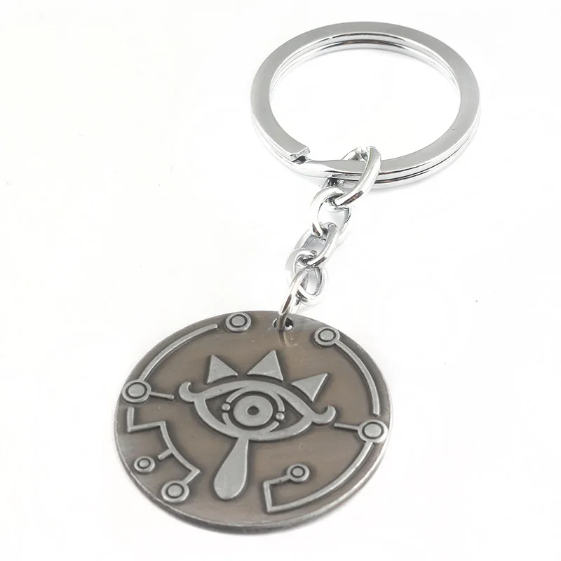 K349 RJ, новая легенда, логотип Zelda, ожерелье, подвески, меч Z, треугольник, дыхание дикой совы, Triforce Shield, автомобильный брелок, мужские ювелирные изделия - Окраска металла: K349