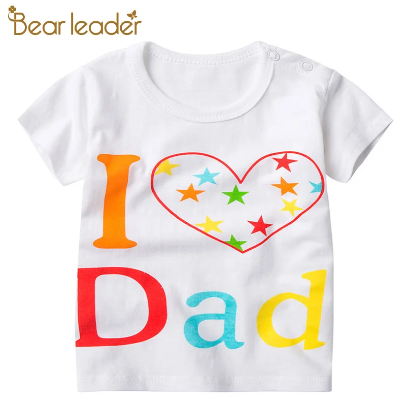 Bear Leader/детская одежда г., Детская рубашка детская футболка с короткими рукавами и круглым вырезом одежда для детей от 1 до 4 лет