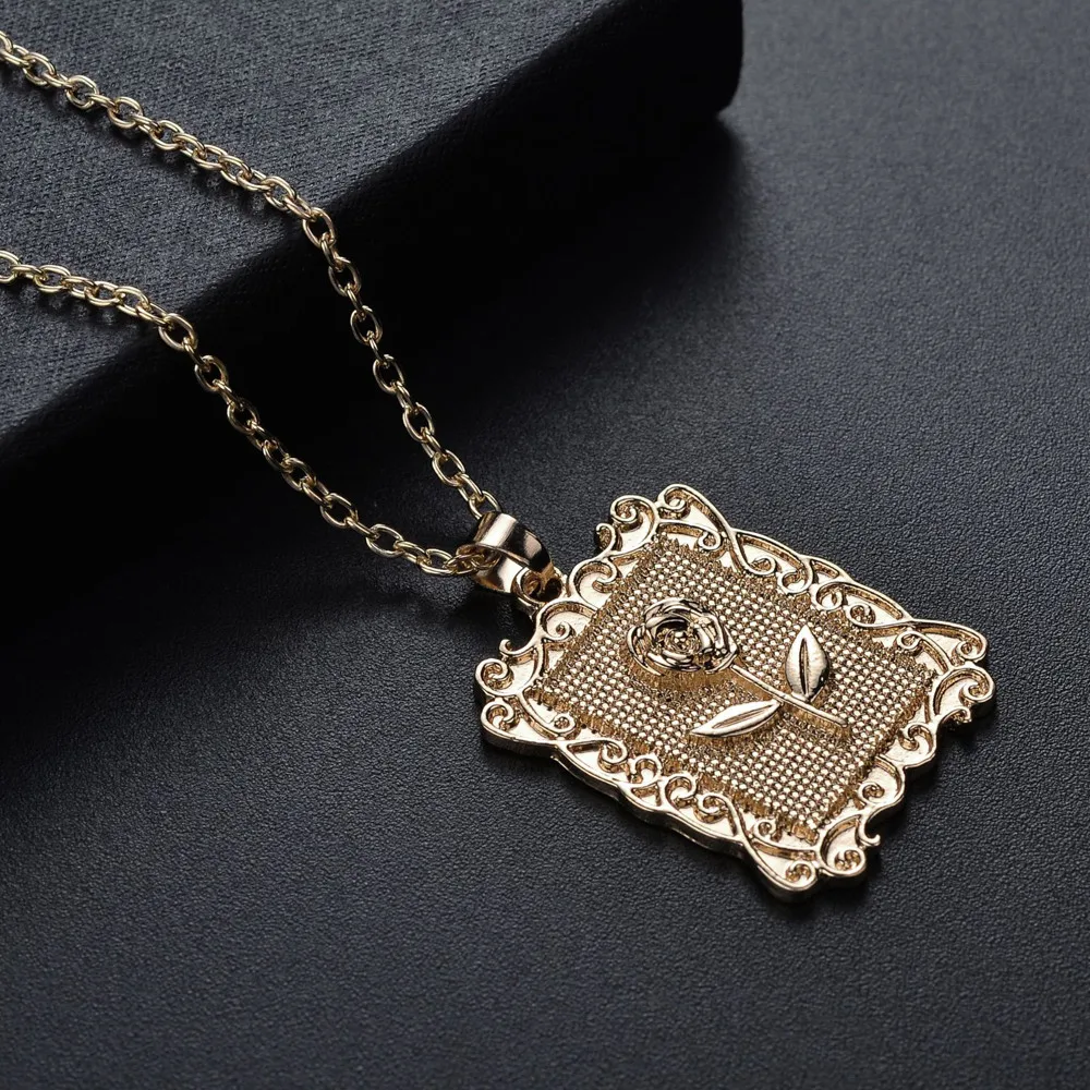 Bijoux ромашка золотой цвет цветок медальон яркие ожерелья для женщин ретро