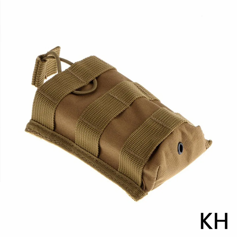 KH Военный Molle тактический винтовочный патрон Mag подсумок армейский одиночный зажим M4 с открытым верхом Interphone нейлоновая охотничья сумка AR15 Ammo - Цвет: KH