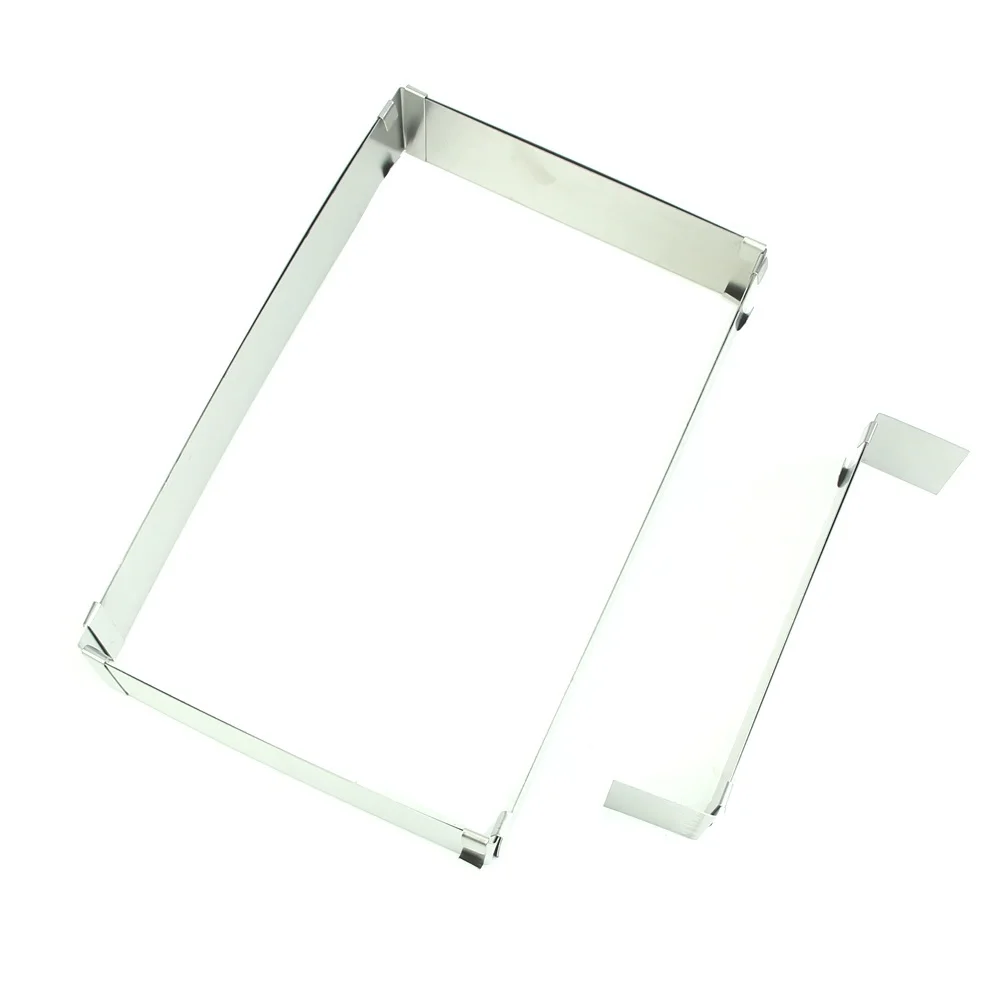 Регулируемый прямоугольник масштабируемая стальная форма для выпечки Мусса с