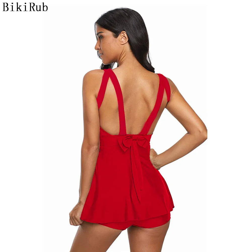 Сексуальный купальник Танкини 2019 женский из двух частей плюс размер танкини