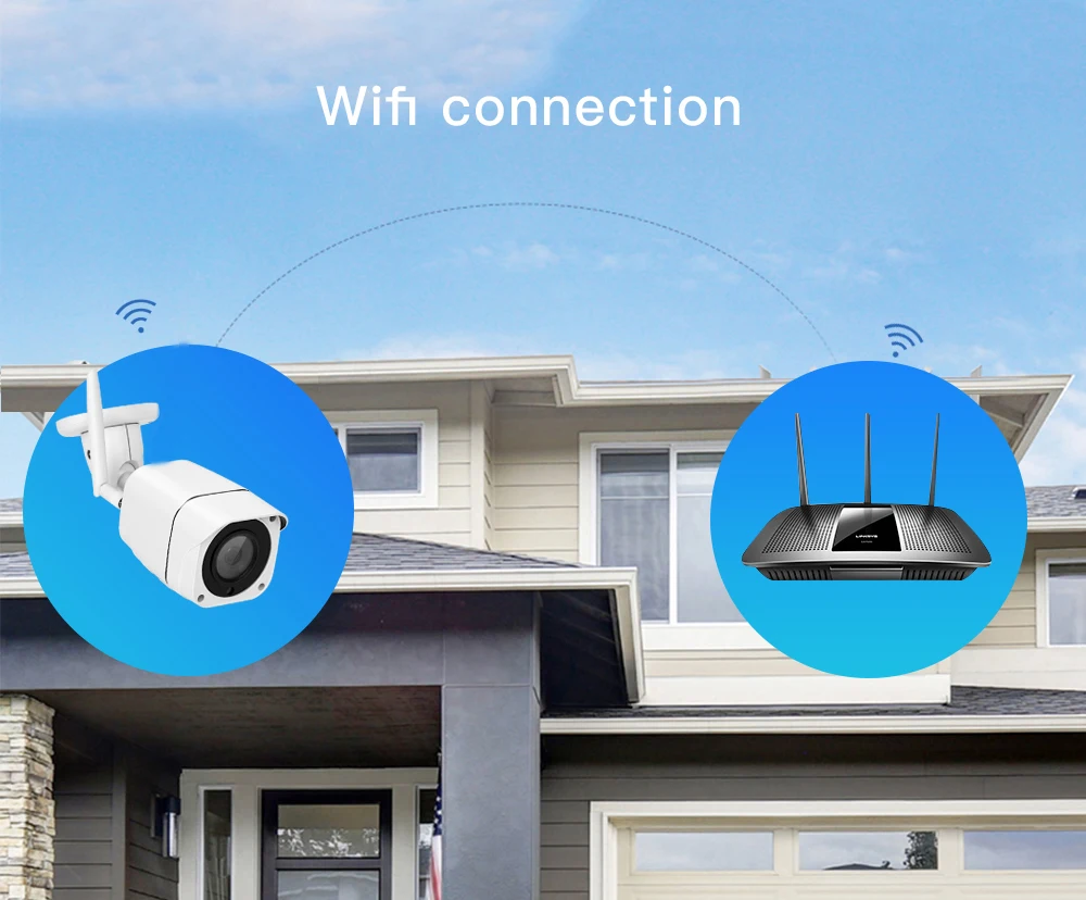 IMX307 2MP Беспроводная цилиндрическая WiFi Камера уличная Водонепроницаемая ip-камера 1080P HD IR ночное видение CCTV камера видеонаблюдения