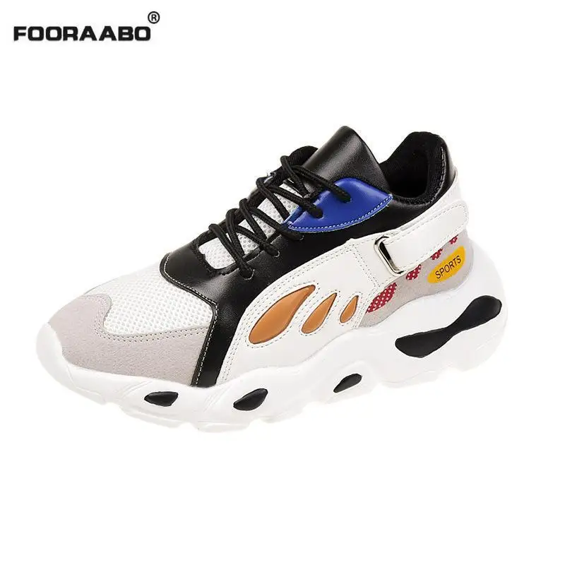 Новинка 2018 осенняя модная женская повседневная обувь на платформе в Корейском