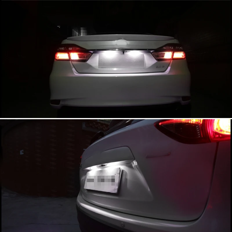 2 шт. Canbus светодиодный номерной знак для Volkswagen Porsche 12 в 6000 К белый VW CC GOLF Passat Seat Toledo