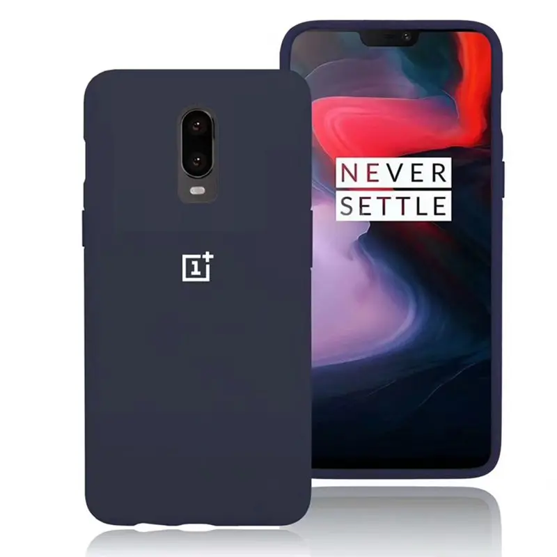 Официальный защитный чехол Oneplus 7 7T Pro из жидкого силикона и ТПУ силиконовый для 6