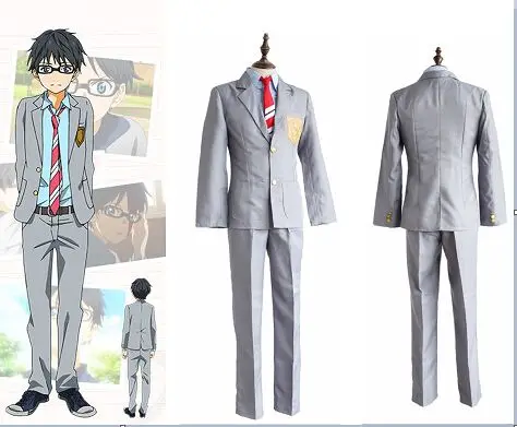 Костюмы для косплея ваша ложь в апреле/Shigatsu wa Kimi no Uso Arima Kousei полный комплект