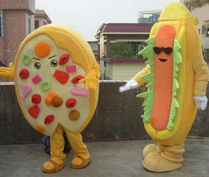Маскарадный костюм для хот догов и пиццы 1 пара новый стиль высококачественный