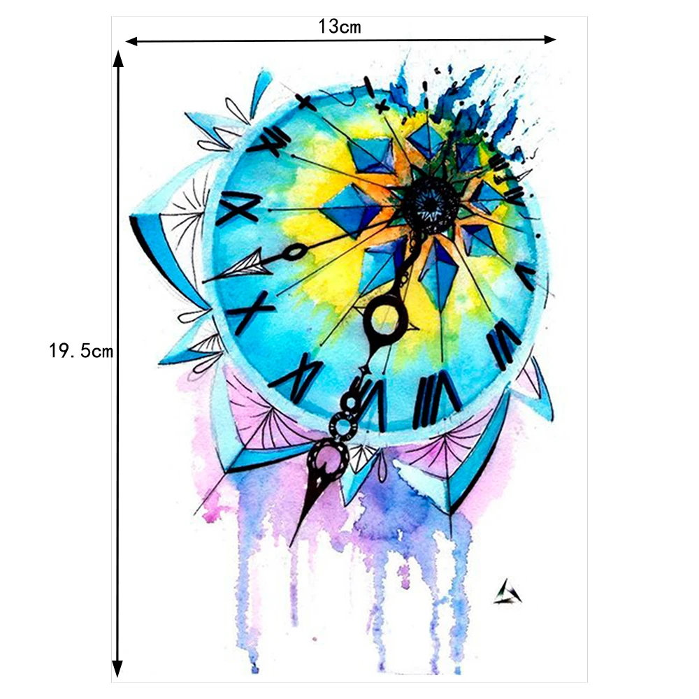 Сделай сам 1 лист женские и мужские часы фотосессия водостойкая Временная тату