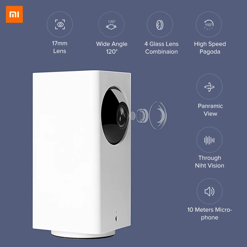Оригинальный Xiaomi Mijia IP камера Dafang умный монитор 110 градусов 1080p HD интеллектуальная