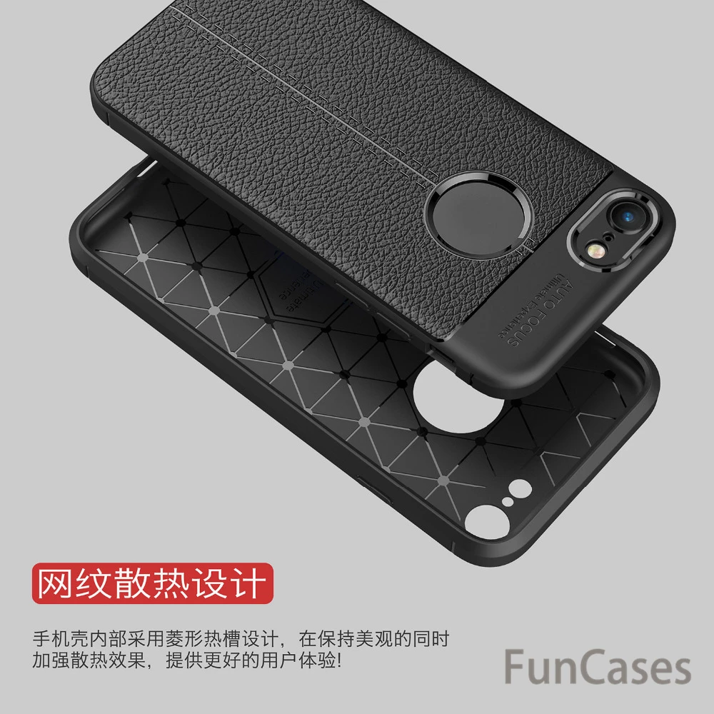 PU Leather Back Case For iPhone 7 Soft TPU Luxury Cover Shockproof Mobile Phone Cases Silicone Shell Apple cases | Мобильные