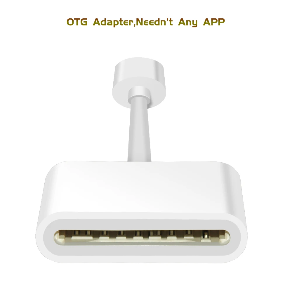 Combo SD TF Card Reader Digital Camera Kit Compatible OTG Adapter Cable For iPhone iOS 9.2-12 iPad Android Device Needn't APP |