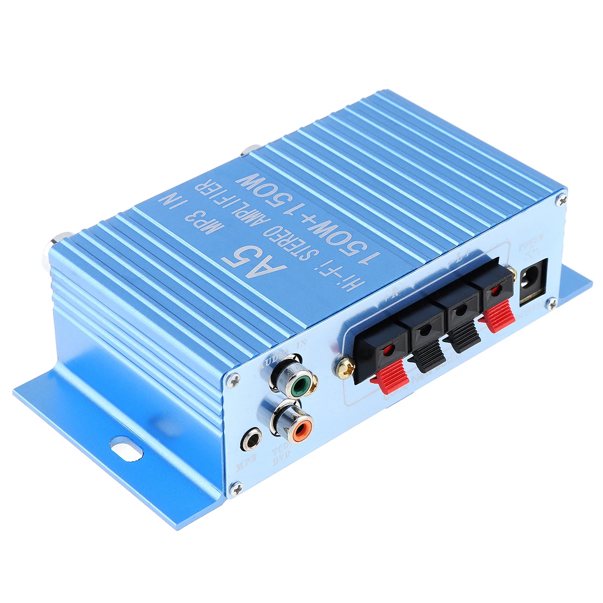 Автомобильный усилитель A15 DC12V 2,0 двухканальный MP3 Hi-Fi стерео усилитель 150 Вт 3,5 мм Aux аудио разъем для автомобиля MP3 PC CD динамик сабвуфер