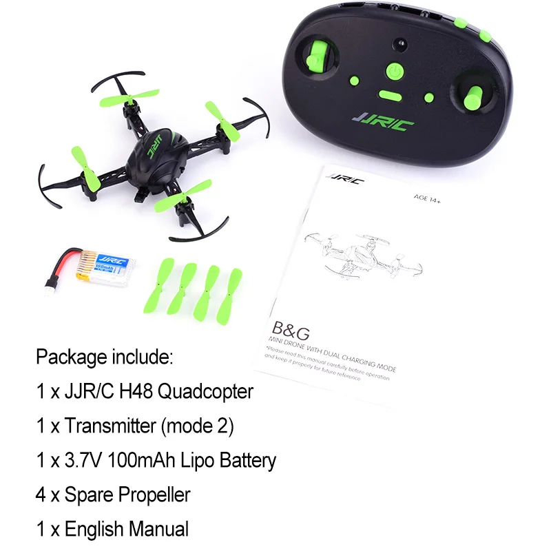 JJRC H48 мини 4CH 6 осевой гироскоп Карманный Дрон с дистанционным управлением для