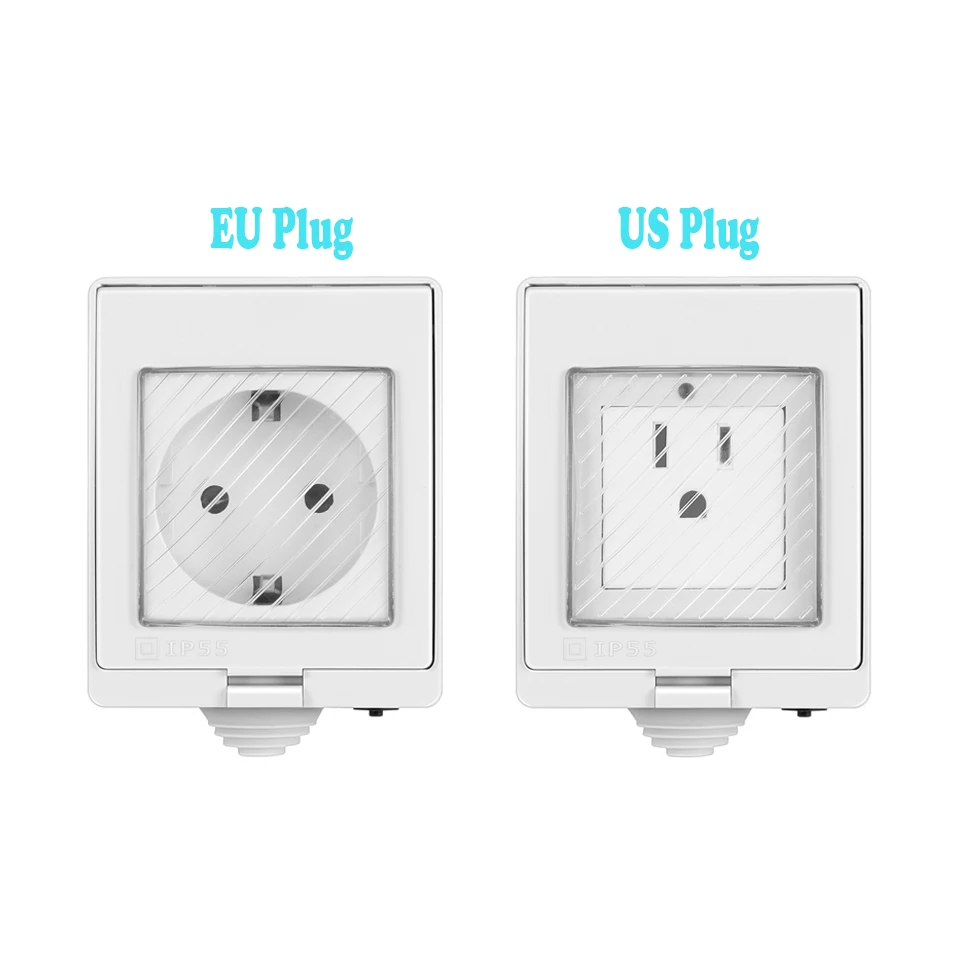 Умная розетка eWeLink с Wi-Fi, водонепроницаемая, IP55, уличная, умная розетка с европейской вилкой, совместима с Alexa Google Home IFTTT для умного дома