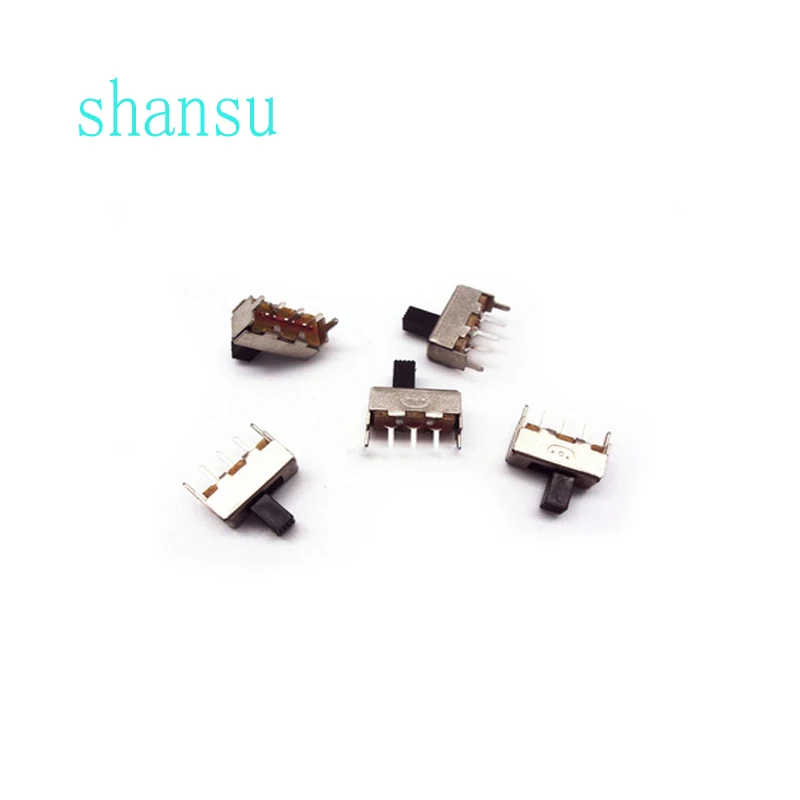 SS12F44G4 тумблер вертикальное второе зубчатое колесо 3 Pin SS12F44 ручка высокая = 4 мм 1P2T |