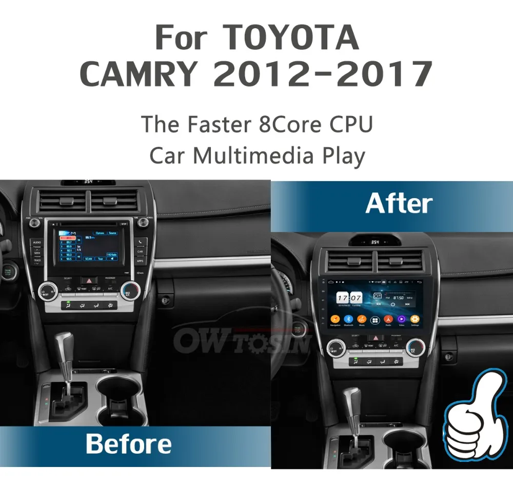 10," ips 8 Core 4G Оперативная память+ 64G Встроенная память Android 9,0 автомобиль dvd-радио GPS для Toyota Camry 2012 2013 DSP CarPlay попугай BT