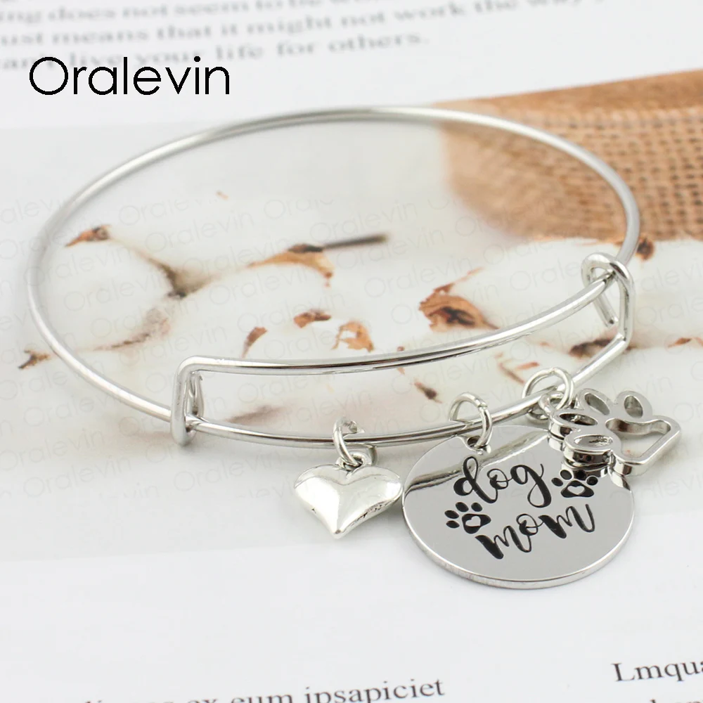 Собака Мама вдохновляющая ручная штампованная гравировка на заказ