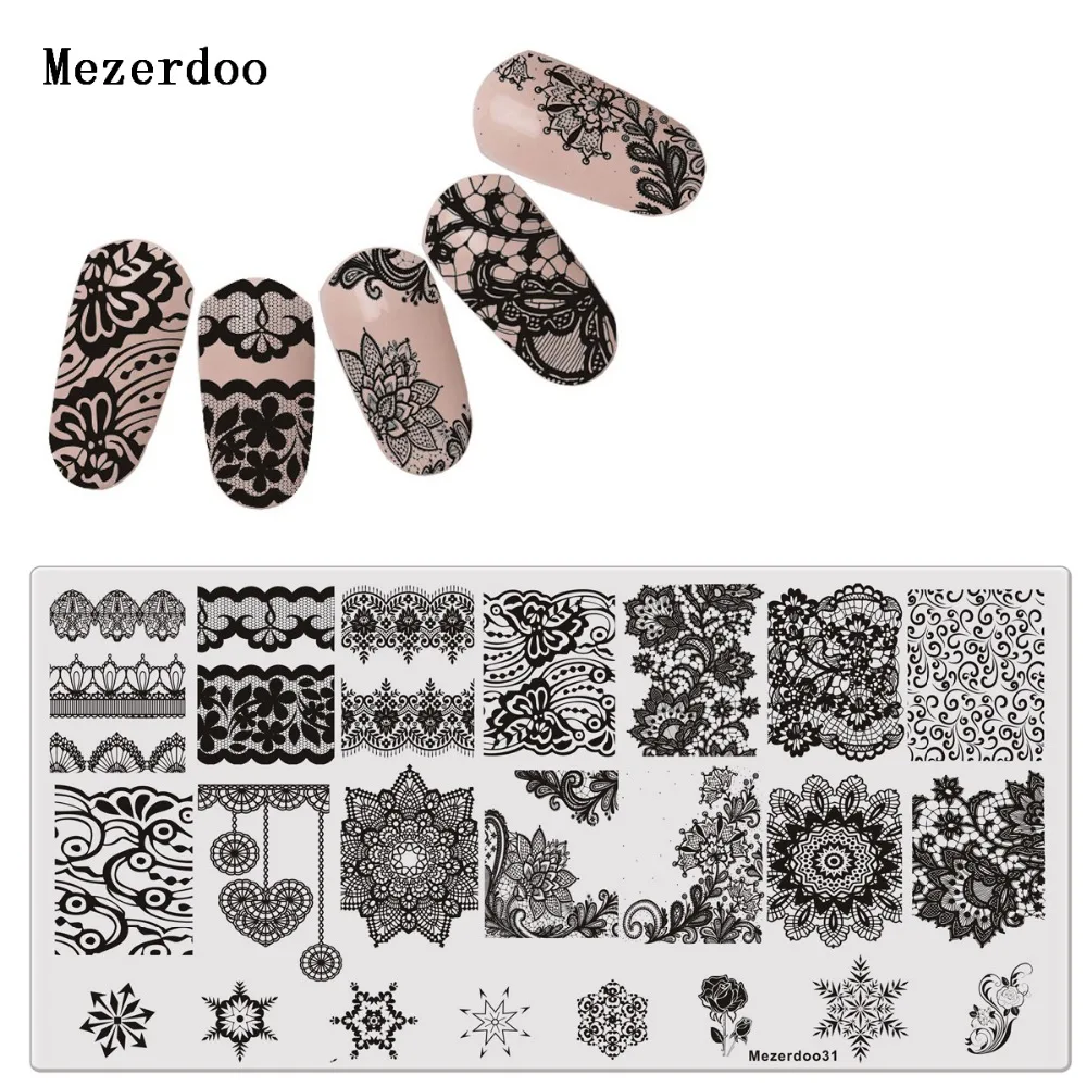 Винтажные шаблоны с кружевом и цветочным рисунком штамповка стандартный шаблон