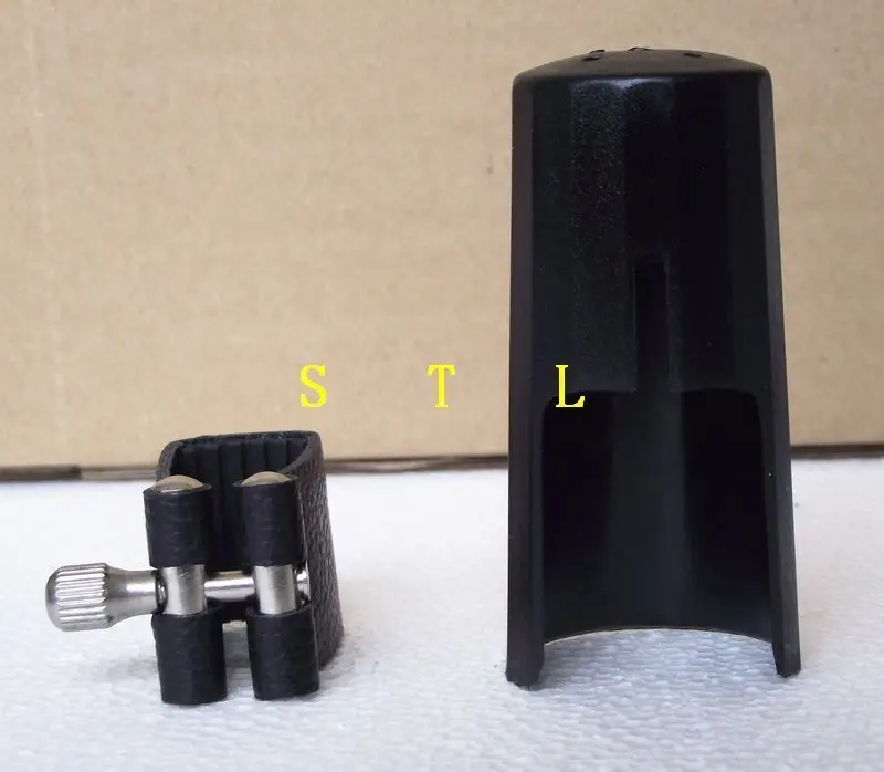 

1pc Tenor sax leather ligature and plastic cap