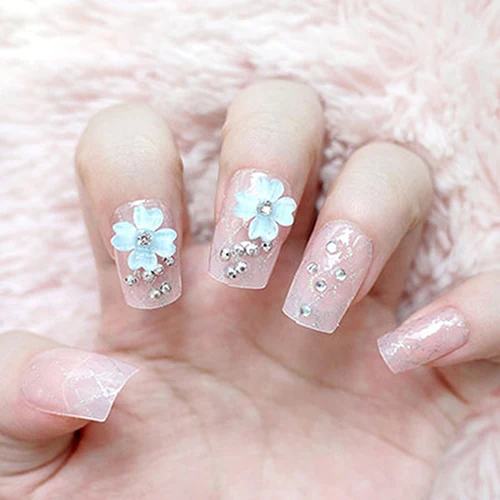 Новые 12 Разноцветные Акриловые Советы для ногтей УФ гель-пудра Пыль 3D DIY