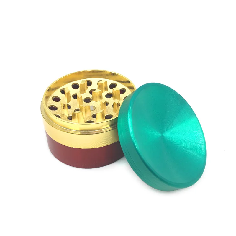 Metal Zinc Alloy Camber Concave Tobacco Crusher colour 63 MM Herbal Muller Hookah Pipe Smoke Smoking Herb Grinder Free Delivery | Дом и сад