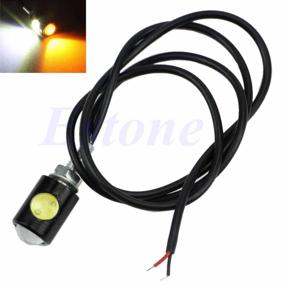 

2pcs LED Motorcycle Car License Plate Screw Bolt Brake Tail Fog Light Lamp Bulb
