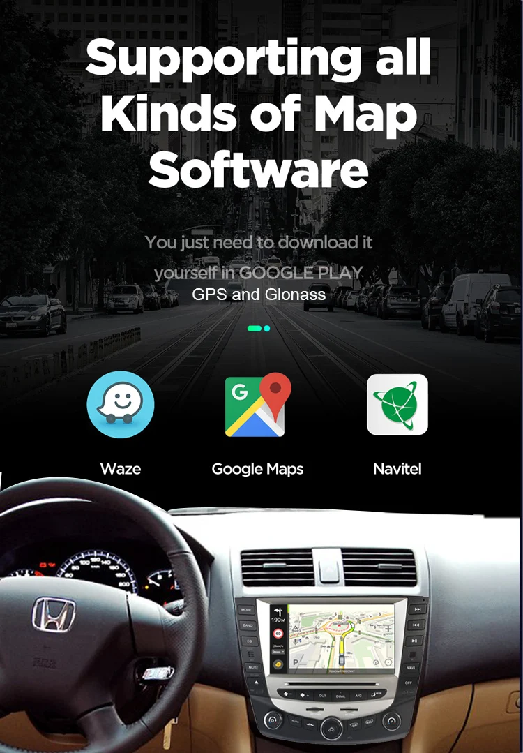 Автомобильный Радио Мультимедиа Android 8,0 для Honda Accord 7 2003-2007 автомобильный dvd аудио стерео плеер gps навигация wifi RDS 2din