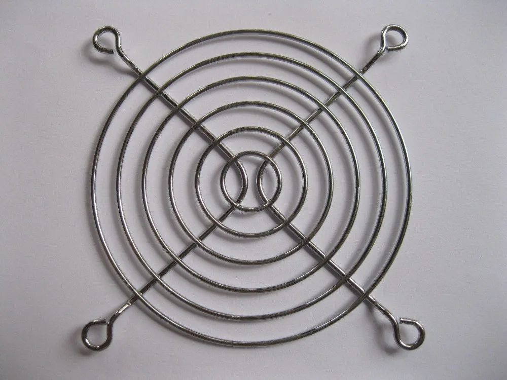 12 шт DC вентилятор Гриль для защиты пальцев серебристый металл 92x92 мм |