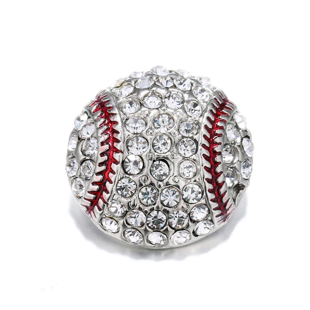 6 шт./лот новые ювелирные украшения бейсбол Софтбол кнопки 18 мм браслет браслеты