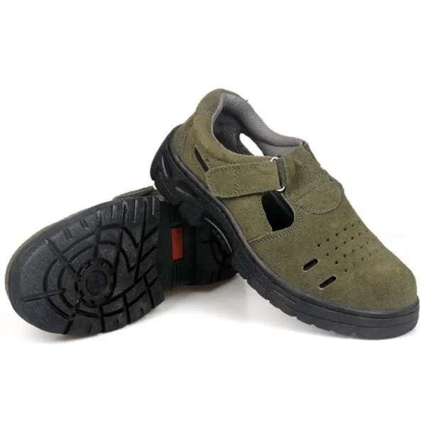 HALINFER 2018 new men sandal large size 45 46 fashion breathable steel toe caps work safety shoes with puncture proof | Обувь